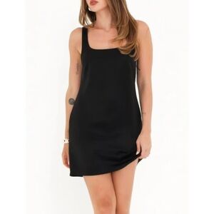 Rumored Black Monaco Mini Dress - Large
